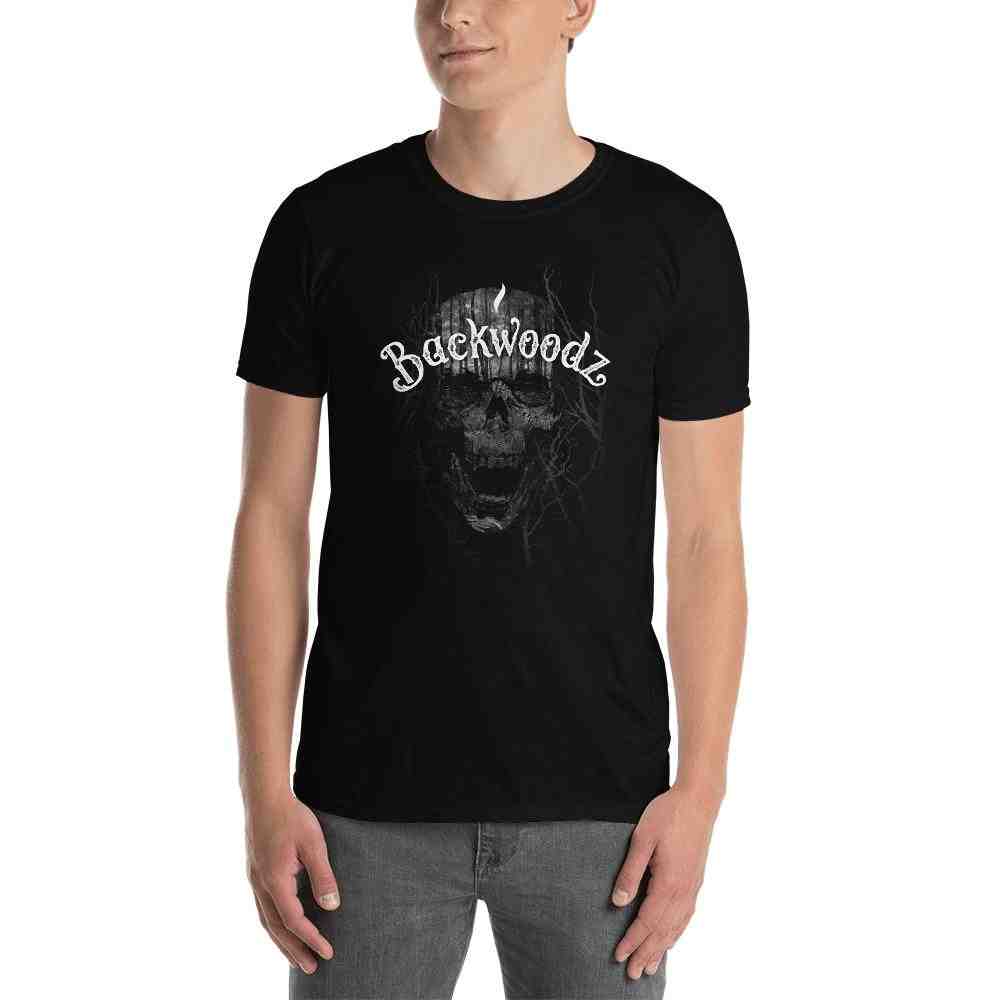 BackWoodz Cannabis Skull Black T-Shirt