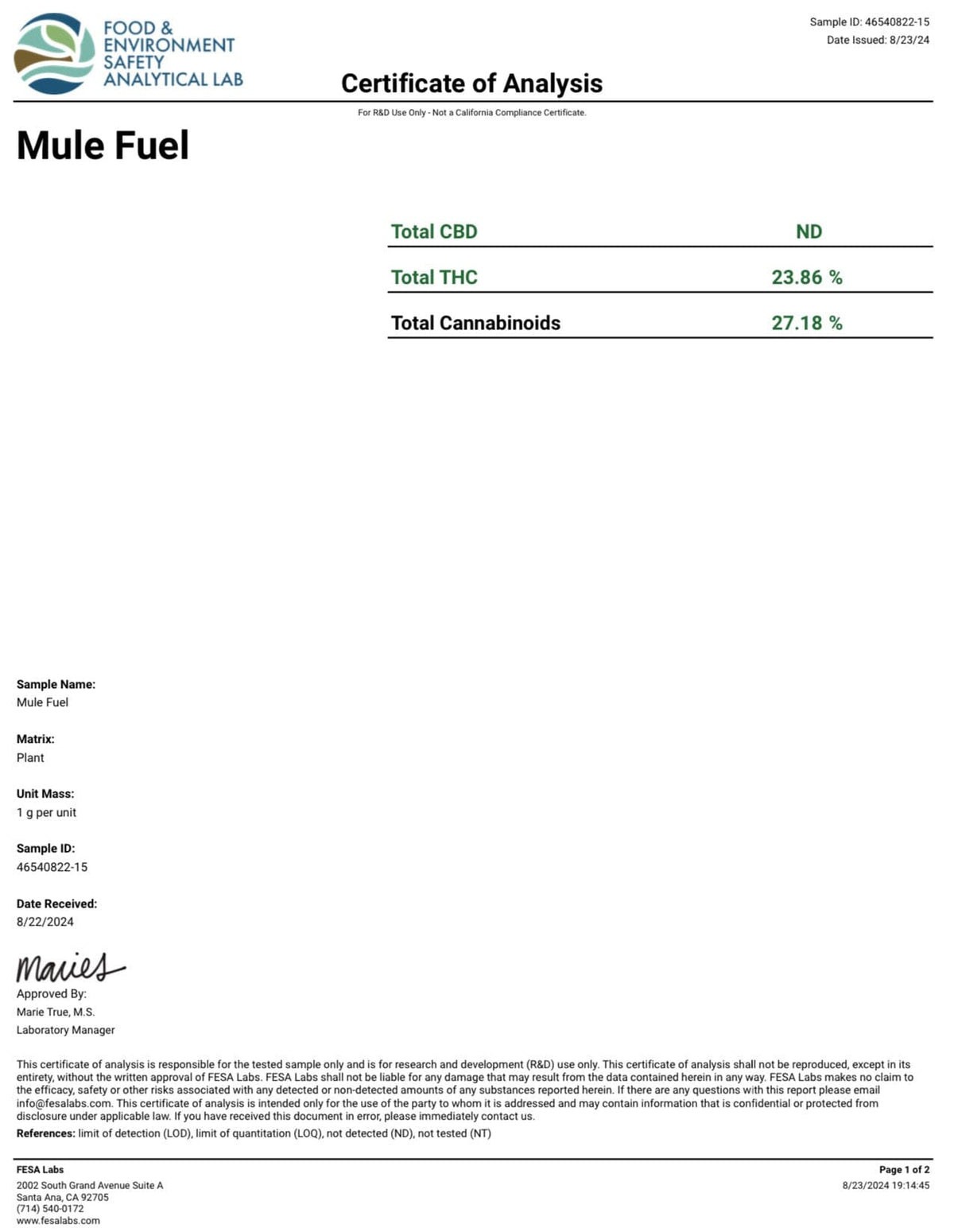 Mule Fuel - THCA Flower - BackWoodz