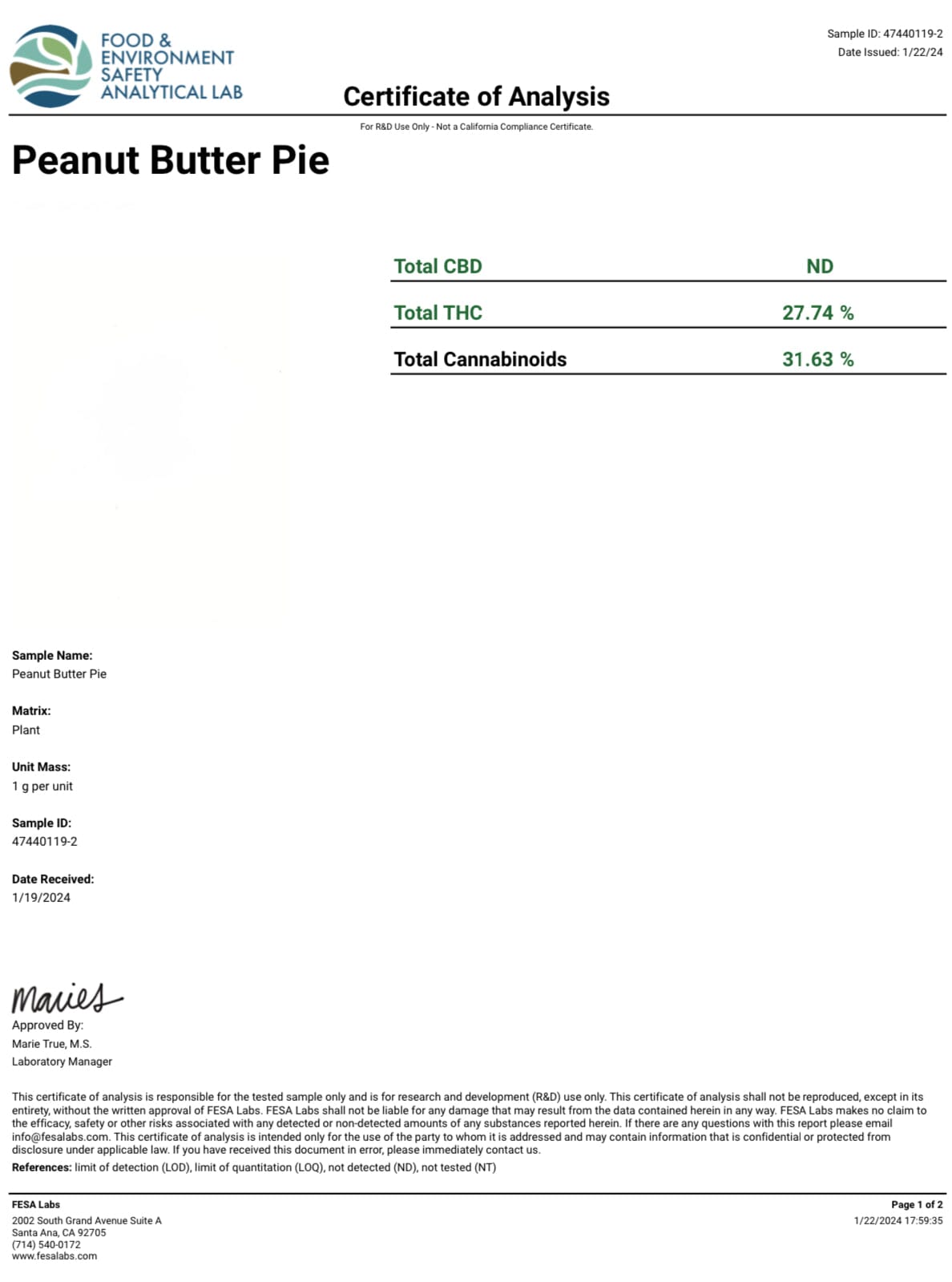 Peanut Butter Pie - THCA Flower - BackWoodz  