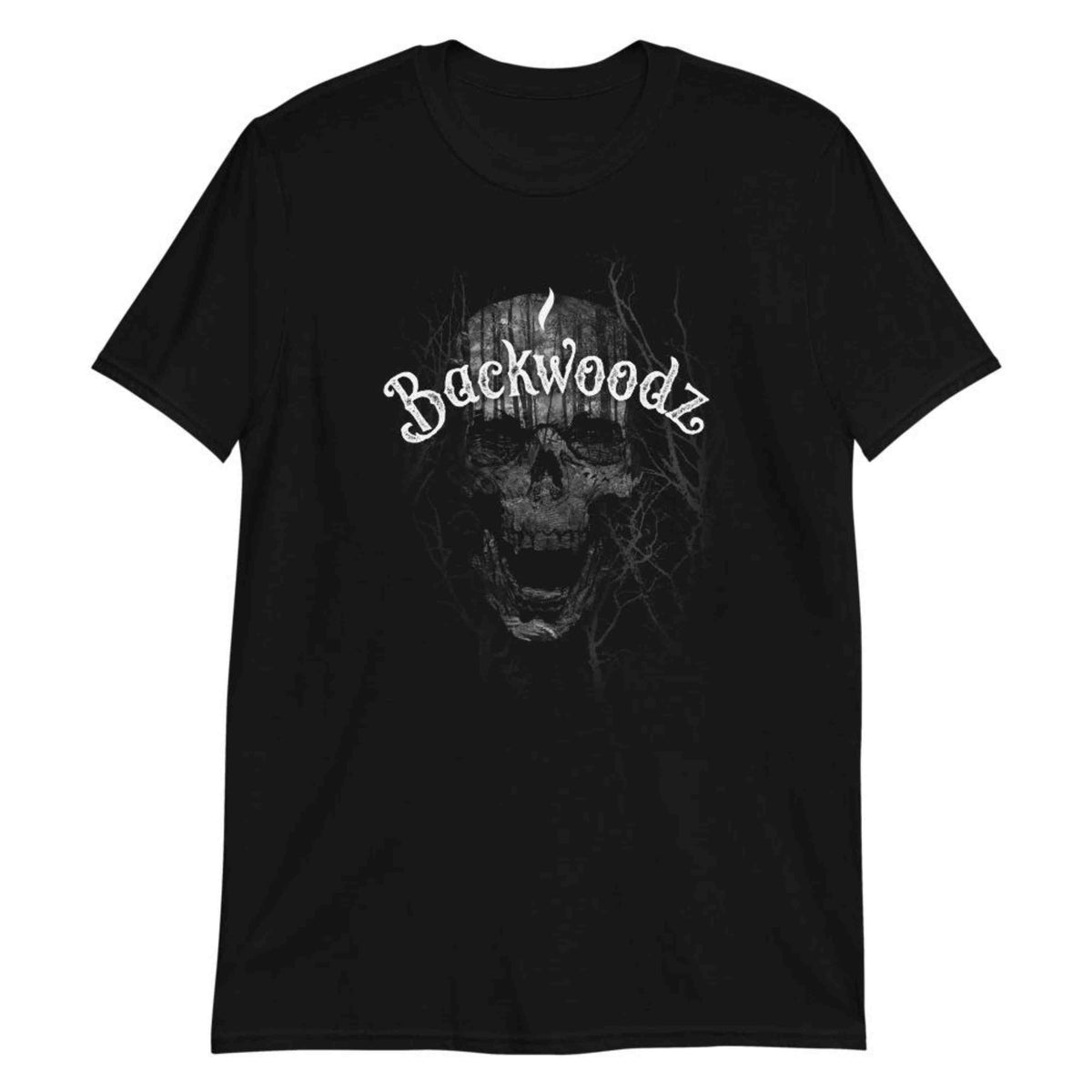 BackWoodz Cannabis Skull Black T-Shirt