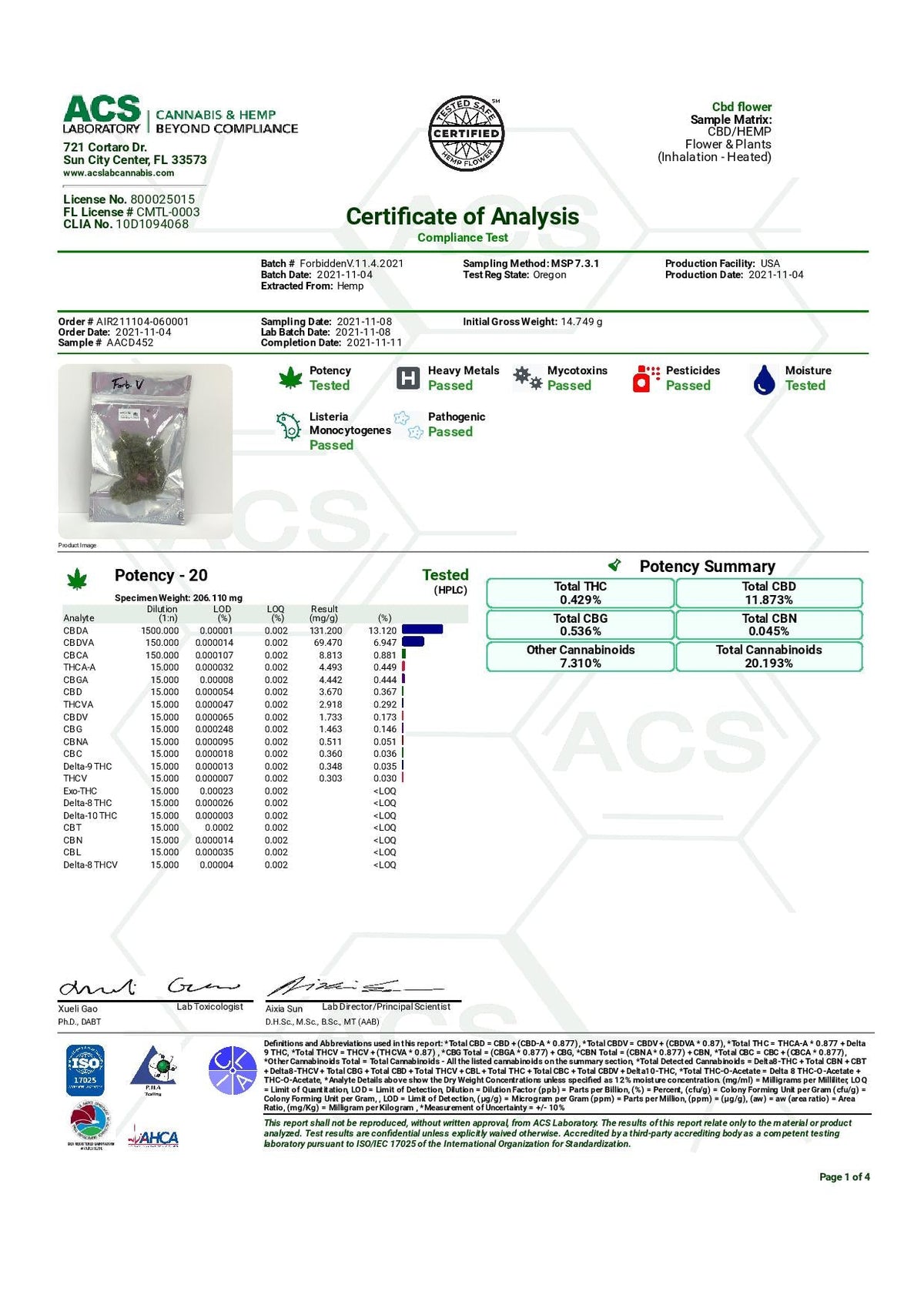 Forbidden V High CBDA Hemp Flower - BackWoodz Cartel Cannabis 