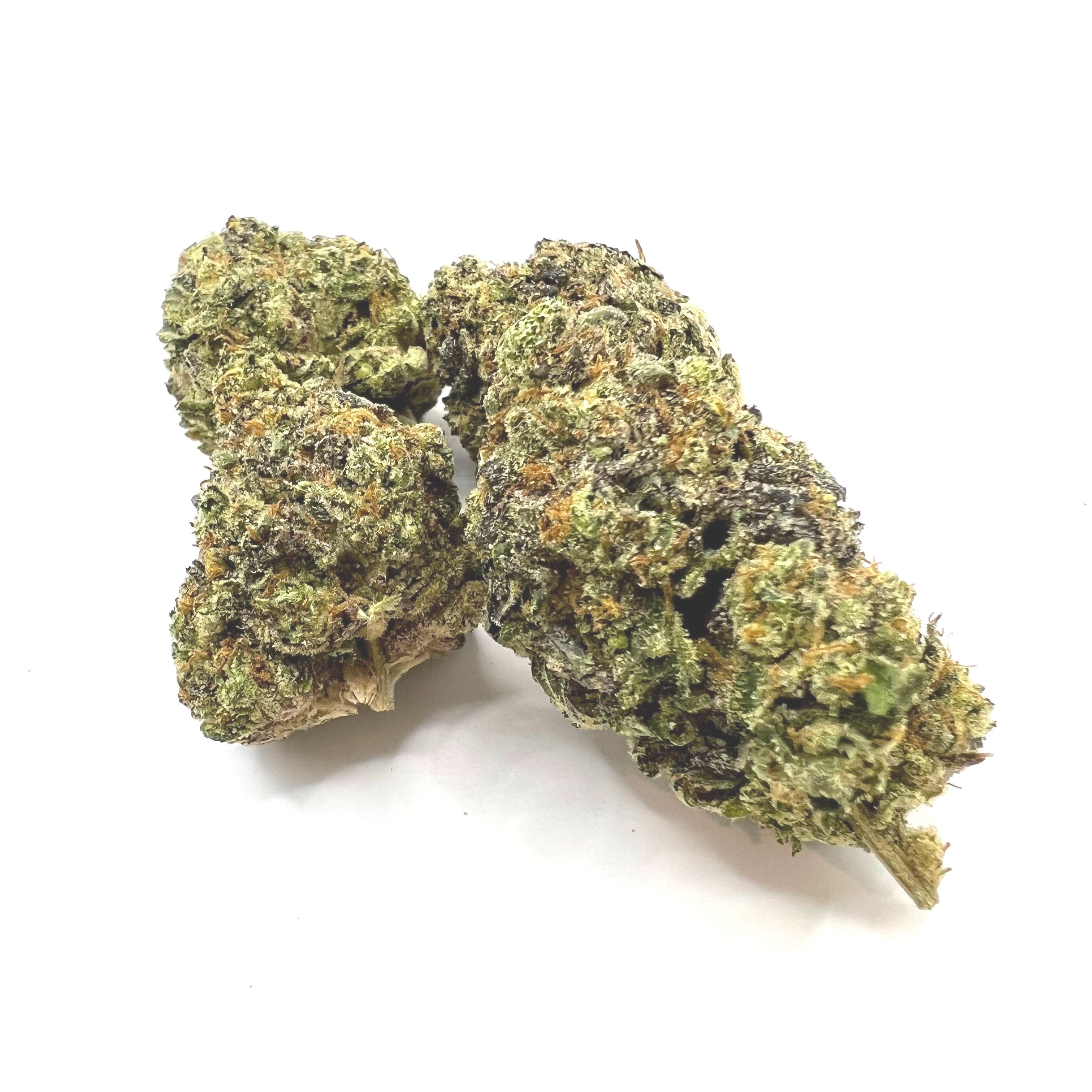 Dynamite Cookies harvested flower, as labeled by the cited photo source